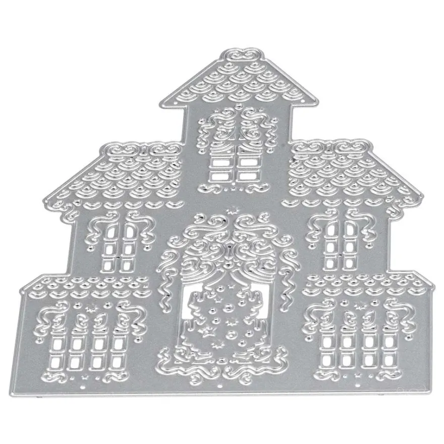 Stanzschablonen, Haus & Frohe Weihnachten, 6 Stück