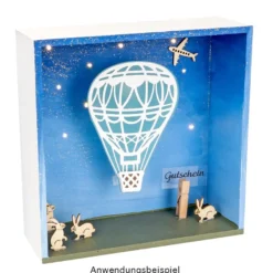 Stanzschablonen, Heißluftballon, 5 Stück