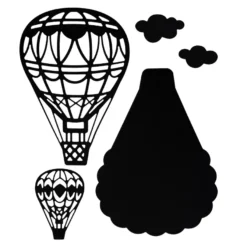 Stanzschablonen, Heißluftballon, 5 Stück