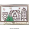 Stanzschablonen, Häuser, Tannen & Schneeflocken, 7 Stück