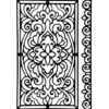 Stanzschablonen, Kartenaufleger Barockblüten, 2 Stück