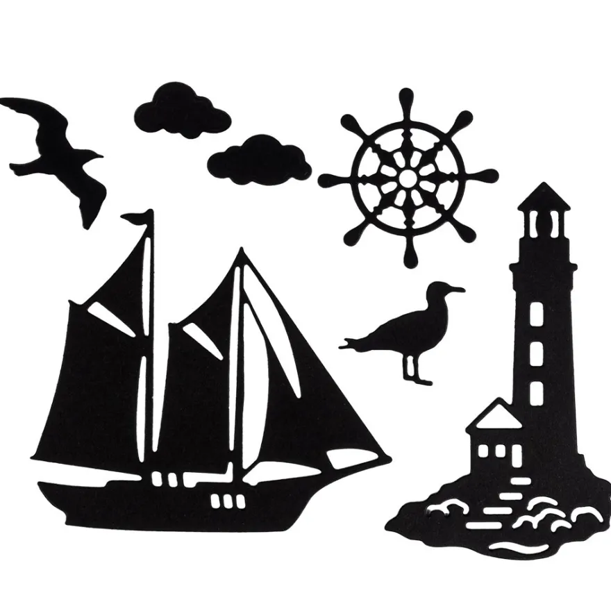 Stanzschablonen, Maritim, 7 Stück