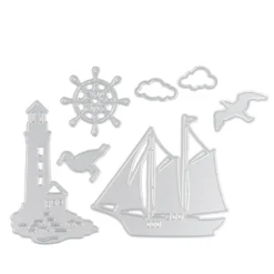 Stanzschablonen, Maritim, 7 Stück