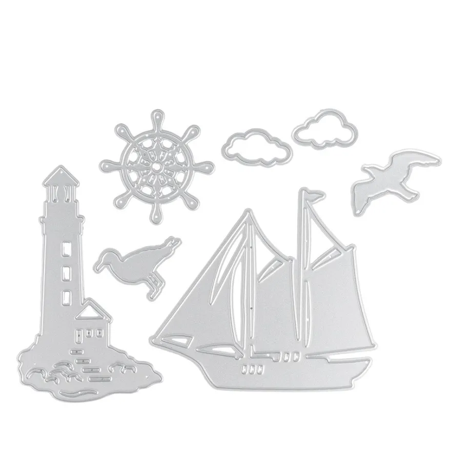 Stanzschablonen, Maritim, 7 Stück