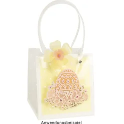 Stanzschablonen, Osterei mit Blüten, 6 Stück