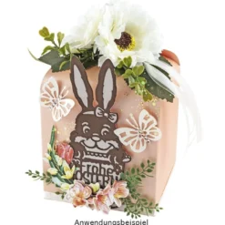 Stanzschablonen, Osterhase im Eierbecher, 5 Stück
