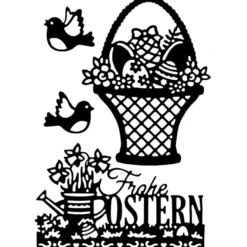 Stanzschablonen, Osterkörbchen, 4 Stück