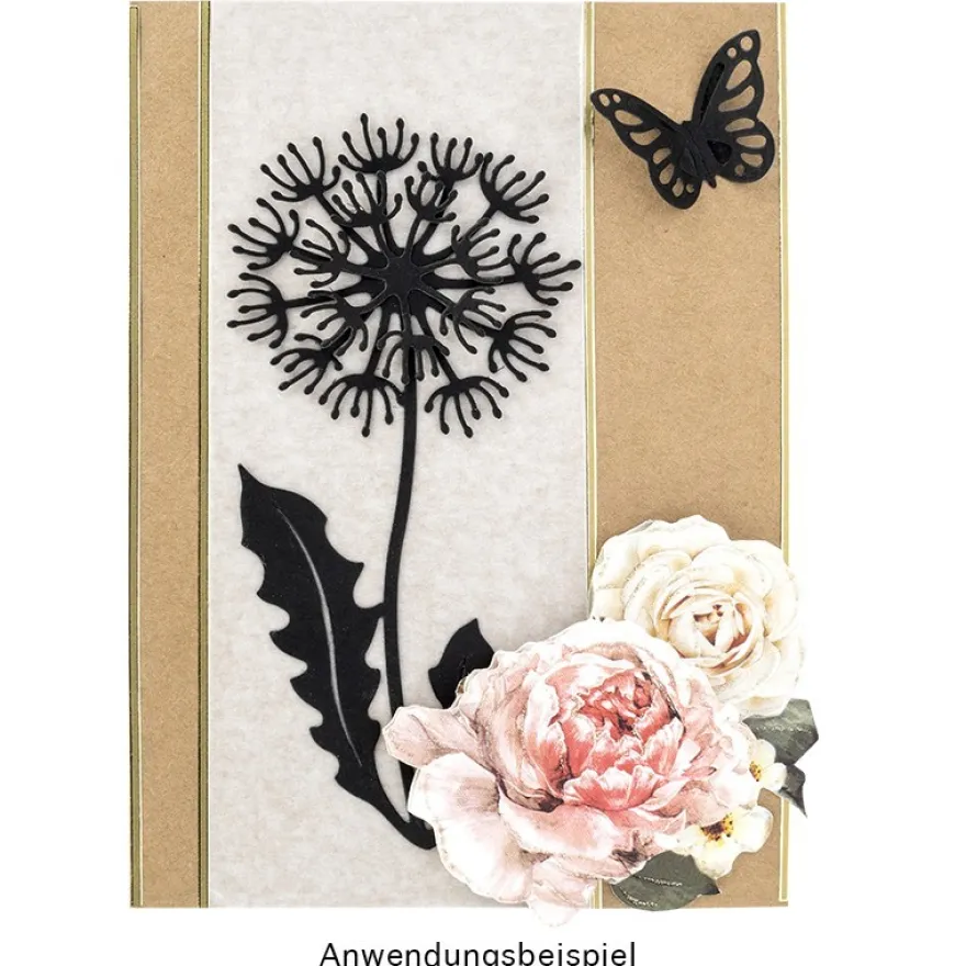 Stanzschablonen, Pusteblume, 4 Stück