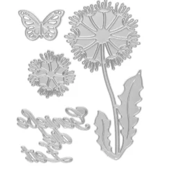 Stanzschablonen, Pusteblume, 4 Stück
