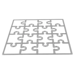 Stanzschablonen, Quadrat & Puzzle-Quadrat, 2 Stück