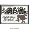 Stanzschablonen, Rosen, 4 Stück