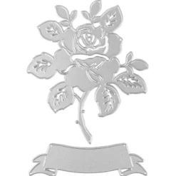 Stanzschablonen, Rose, 2 Stück