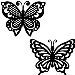 Stanzschablonen, Schmetterlinge, 7,1cm bis 9,1cm, 2 Stück