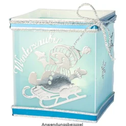 Stanzschablonen, Schneemänner, 5 Stück
