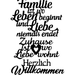 Stanzschablonen, Schriften, Familie & Zuhause, 3 Stück