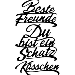 Stanzschablonen, Schriften, Freundschaft 1, 3 Stück