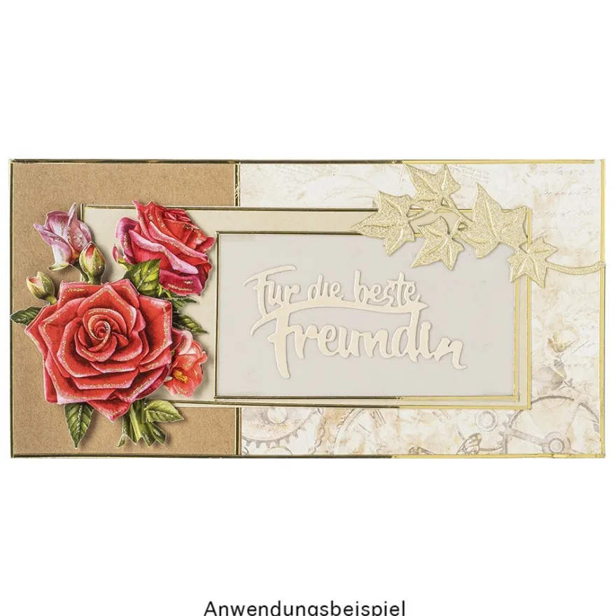 Stanzschablonen, Schriften, Freundschaft 2, 4 Stück