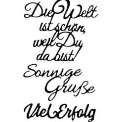 Stanzschablonen, Schriften, Grüße, 2,3cm bis 8,3cm, 3 Stück