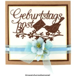 Stanzschablonen, Schriften, Geburtstagswünsche 4, 2 Stück