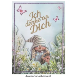 Stanzschablonen, Schriften, Grüße 2, 5 Stück