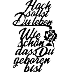 Stanzschablonen, Schriften, Geburtstagswünsche 8, 3 Stück