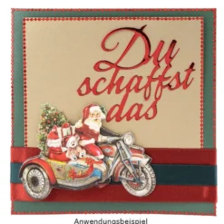 Stanzschablonen, Schriften, Motivation 2, 4 Stück
