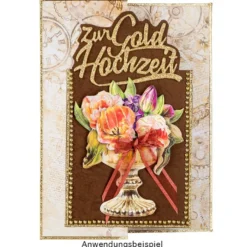 Stanzschablonen, Schriften, Zur Hochzeit 2, 4,4cm bis 8,2cm, 3 Stück