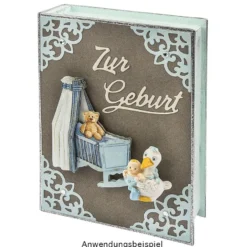 Stanzschablonen, Schriften, Zur Geburt, 3cm bis 8,2cm, 4 Stück