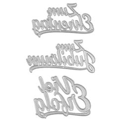 Stanzschablonen, Schriften, Zum Jubiläum, 4cm bis 8,1cm, 3 Stück