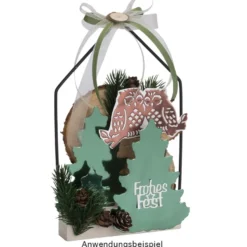 Stanzschablonen, Tannenbaum & Fröhliche Weihnachten, 10 Stück