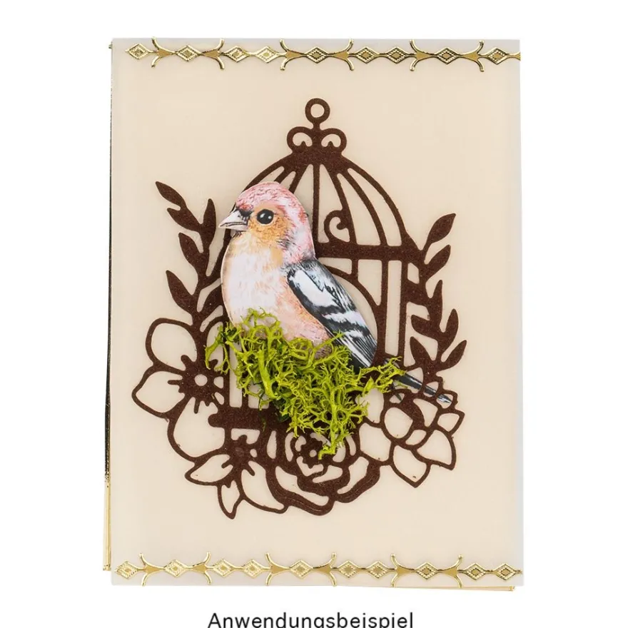 Stanzschablonen, Vogelkäfige, 5 Stück
