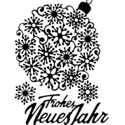 Stanzschablonen, Weihnachtskugel 3, 4 Stück