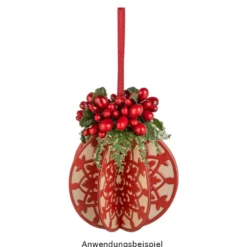 Stanzschablonen, Weihnachtskugeln 2, 4 Stück