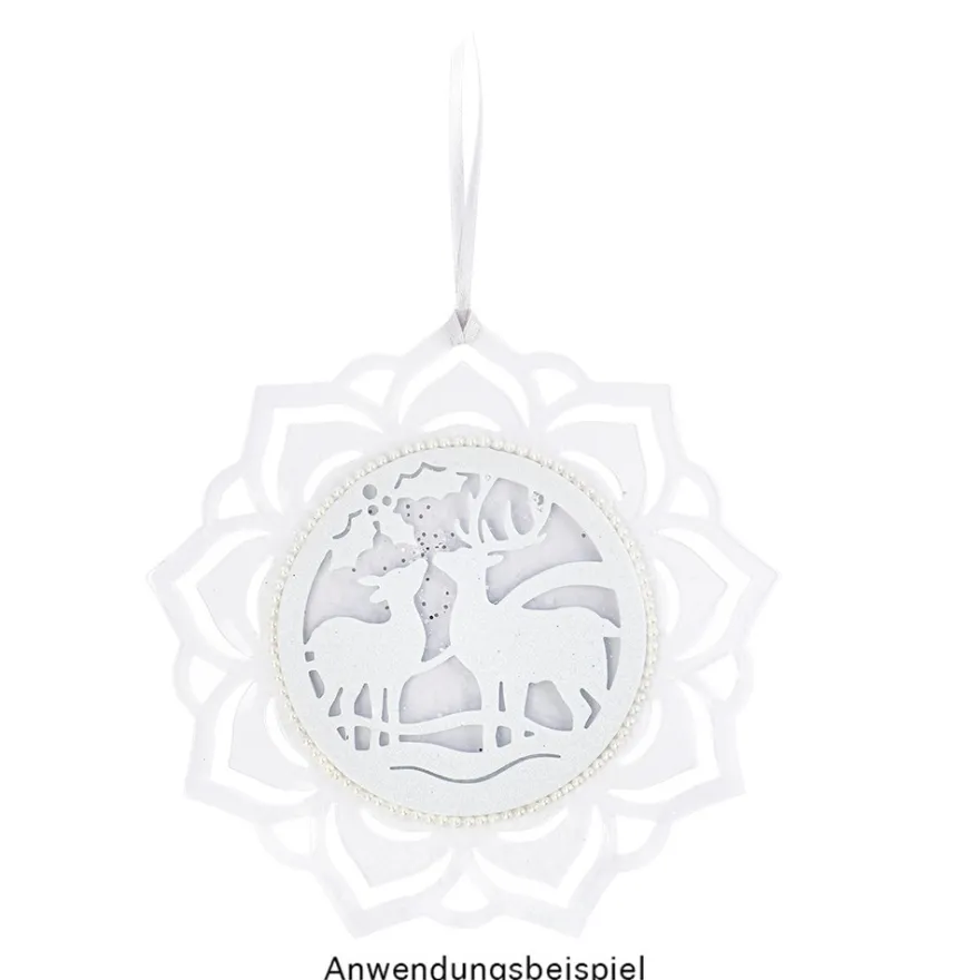 Stanzschablonen, Weihnachtskugel 1, 2 Stück