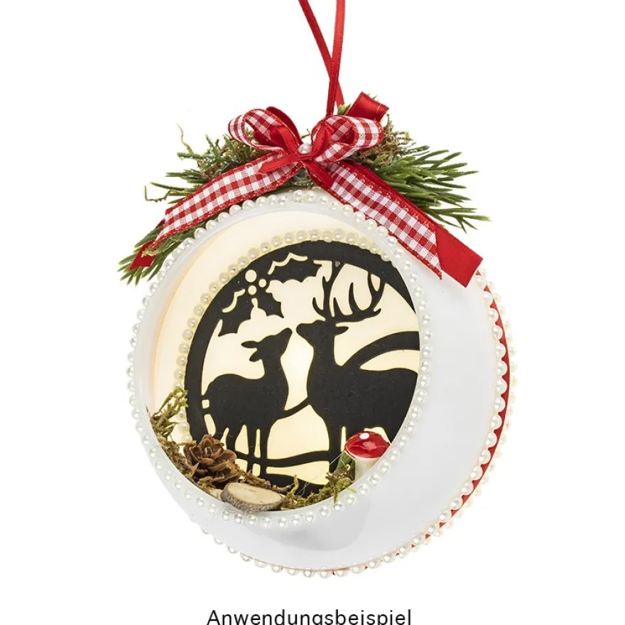 Stanzschablonen, Weihnachtskugel 1, 2 Stück