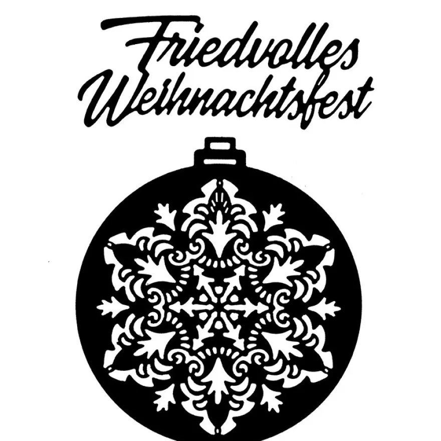 Stanzschablonen, Weihnachtskugel 2, 2 Stück