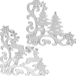 Stanzschablonen, Winterecken, 2 Stück