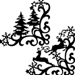 Stanzschablonen, Winterecken, 2 Stück