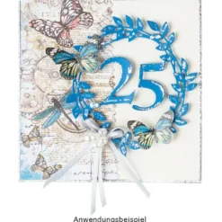 Stanzschablonen, Zahlen, 3,4cm hoch, 10 Stück
