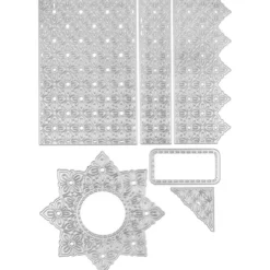 Stanzschablonen, Zierdeckchen & Bordüren, 6 Stück