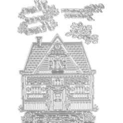 Stanzschablonen, Zuhause, 4 Stück