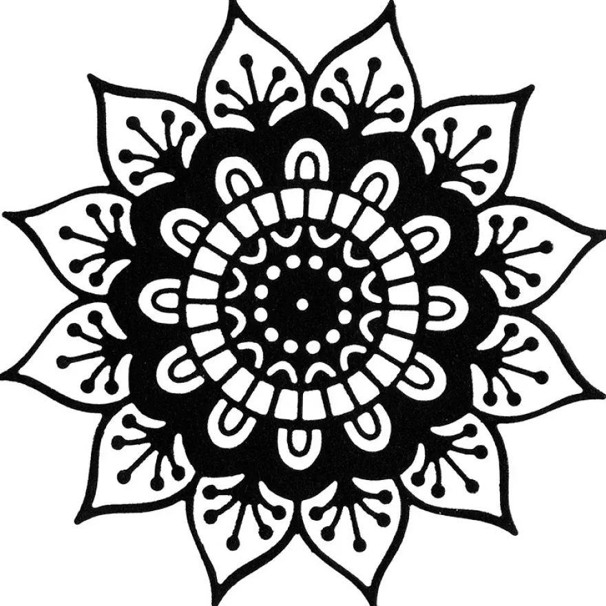 Stanzschablone, Ornament 2, Ø 10,2cm