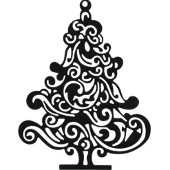 Stanzschablone, Tannenbaum, 11cm x 8,7cm