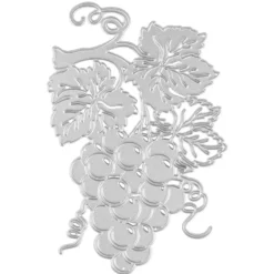 Stanzschablone, Weintrauben, 14,1cm x 9,1cm