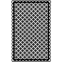 Stanzschablone, Zierdeckchen 7, 13,7cm x 8,8cm