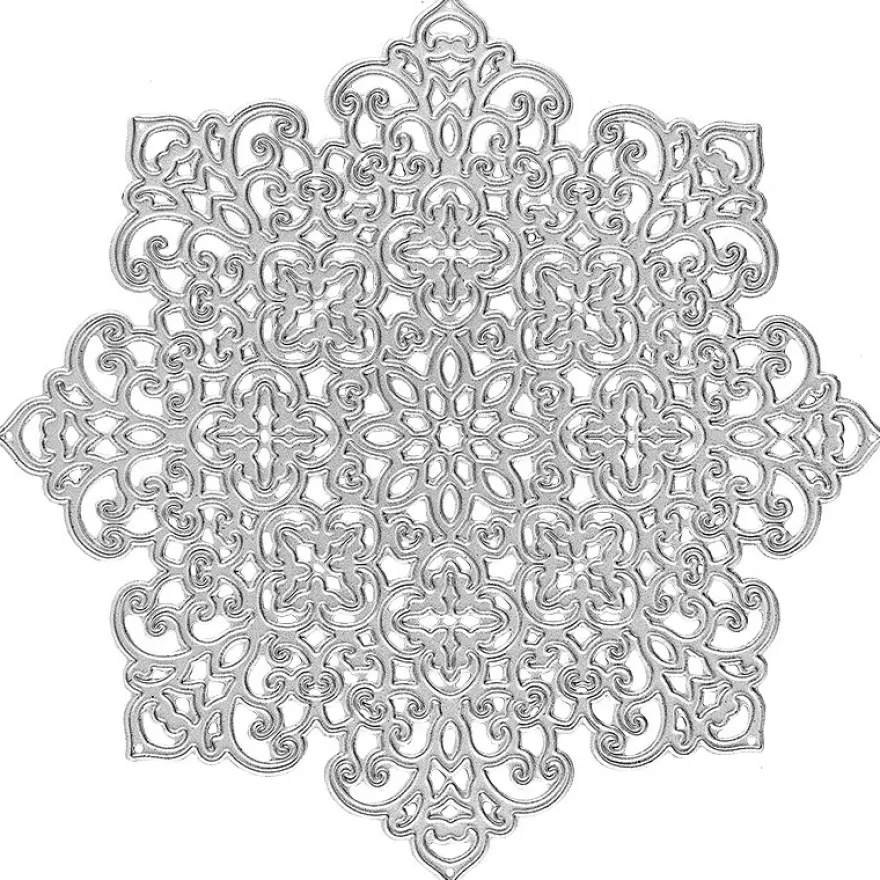 Stanzschablone, Zierdeckchen 3, 14cm x 14cm