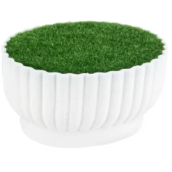 Steckschale Design 4, Steckmasse in Grasoptik, 10,5cm x 8,7cm x 5,5cm