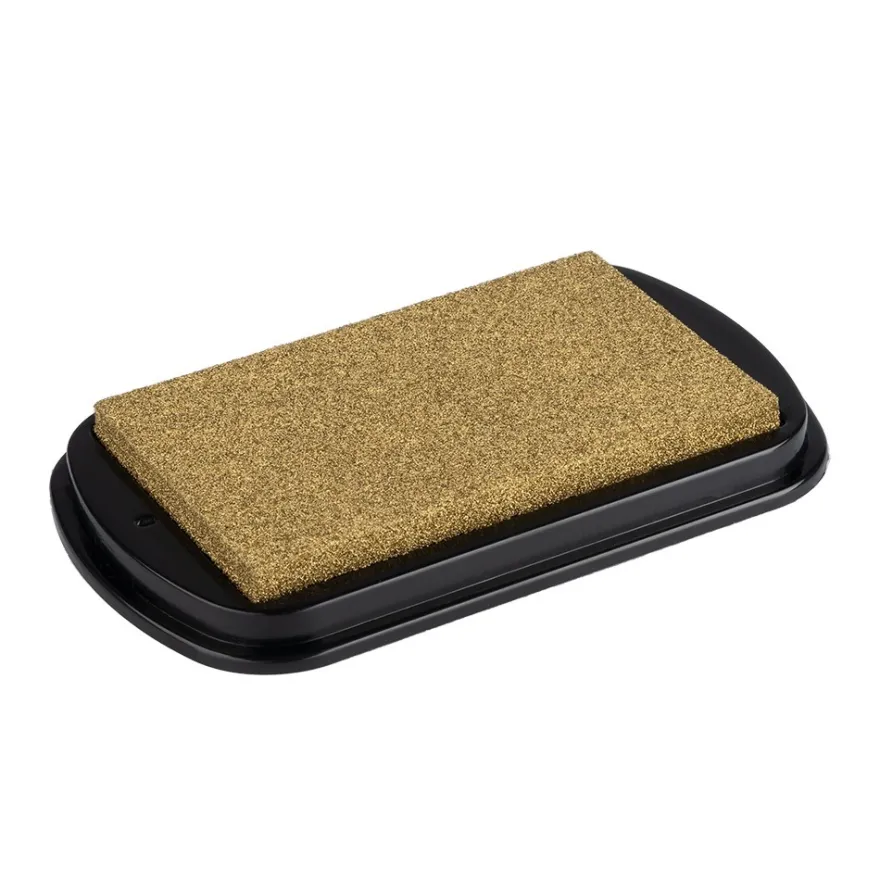 Stempelkissen, schnelltrocknend, wasserfest, 7,5cm x 4,3cm, gold