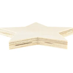 Sterne, Holz, 10cm x 10,5cm x 1cm, zum Aufstellen, 4 Stück