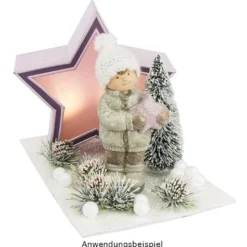 Sterne, Holzrahmen, Ø 19,5cm-30cm, 3 Stück